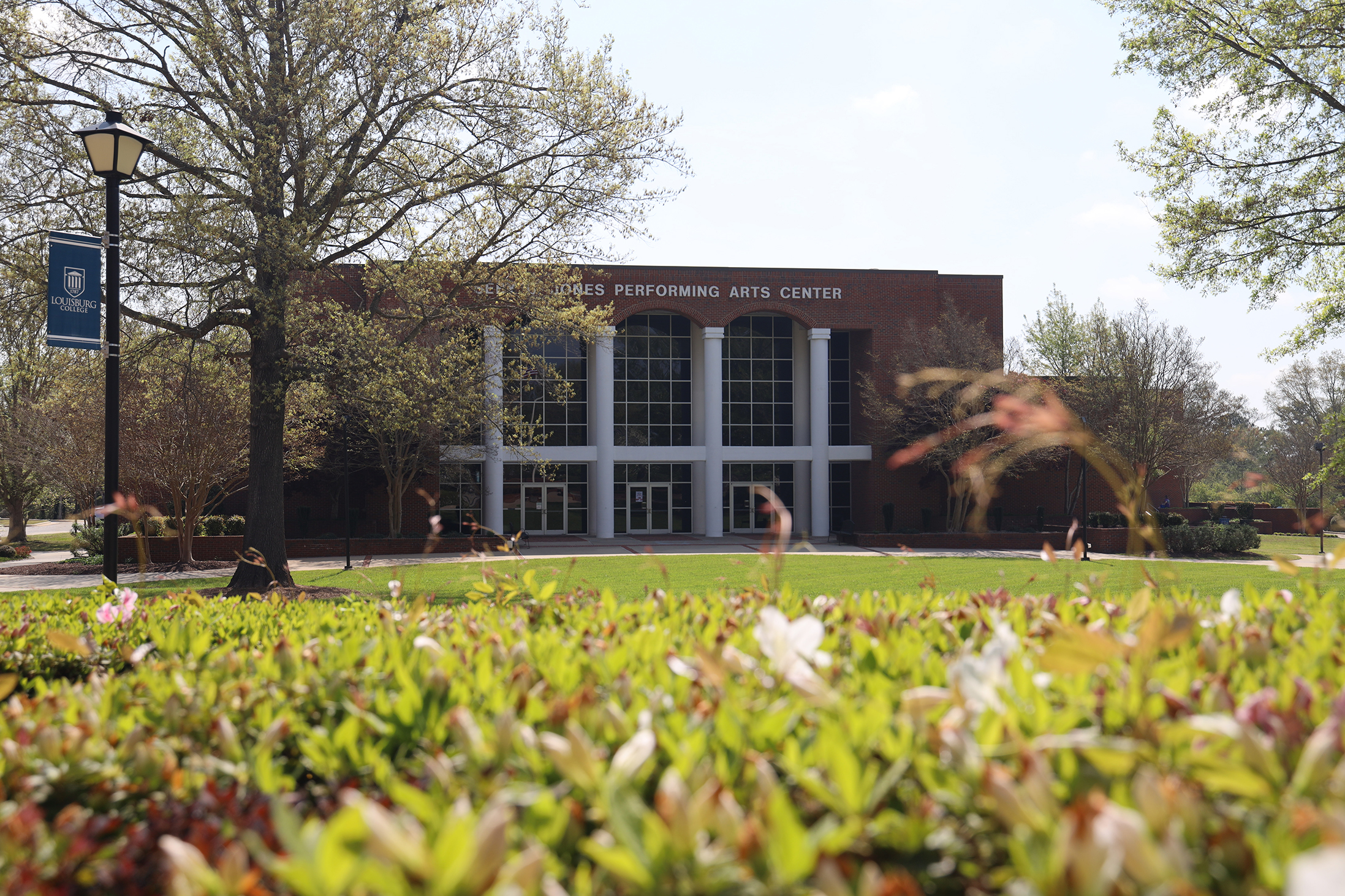 Picture from outside the Jones Performing Arts Center (JPAC)